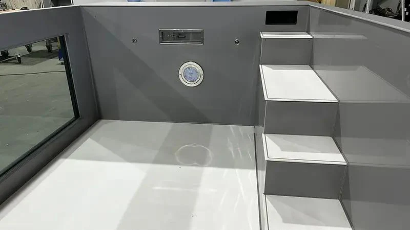 Piscina de Polipropileno ElitePool Sport & Spa 6.5×2.5m con Ventana Panorámica de 4m - Imagen 3