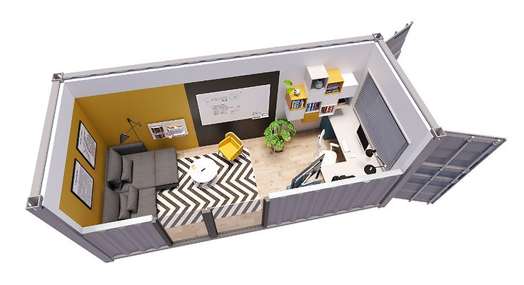 Contenedor de oficina de 15 m² – llave en mano - Imagen 3