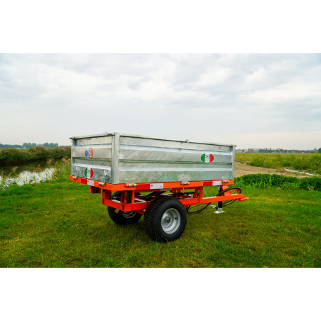 Remolque basculante Boxer HT12 – Hidráulico, 150×90 cm, laterales plegables - Imagen 3