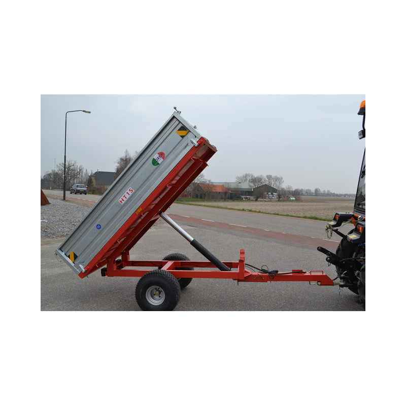 Remolque agrícola basculante para tractor compacto – Modelos HT15, HT25 - Imagen 3