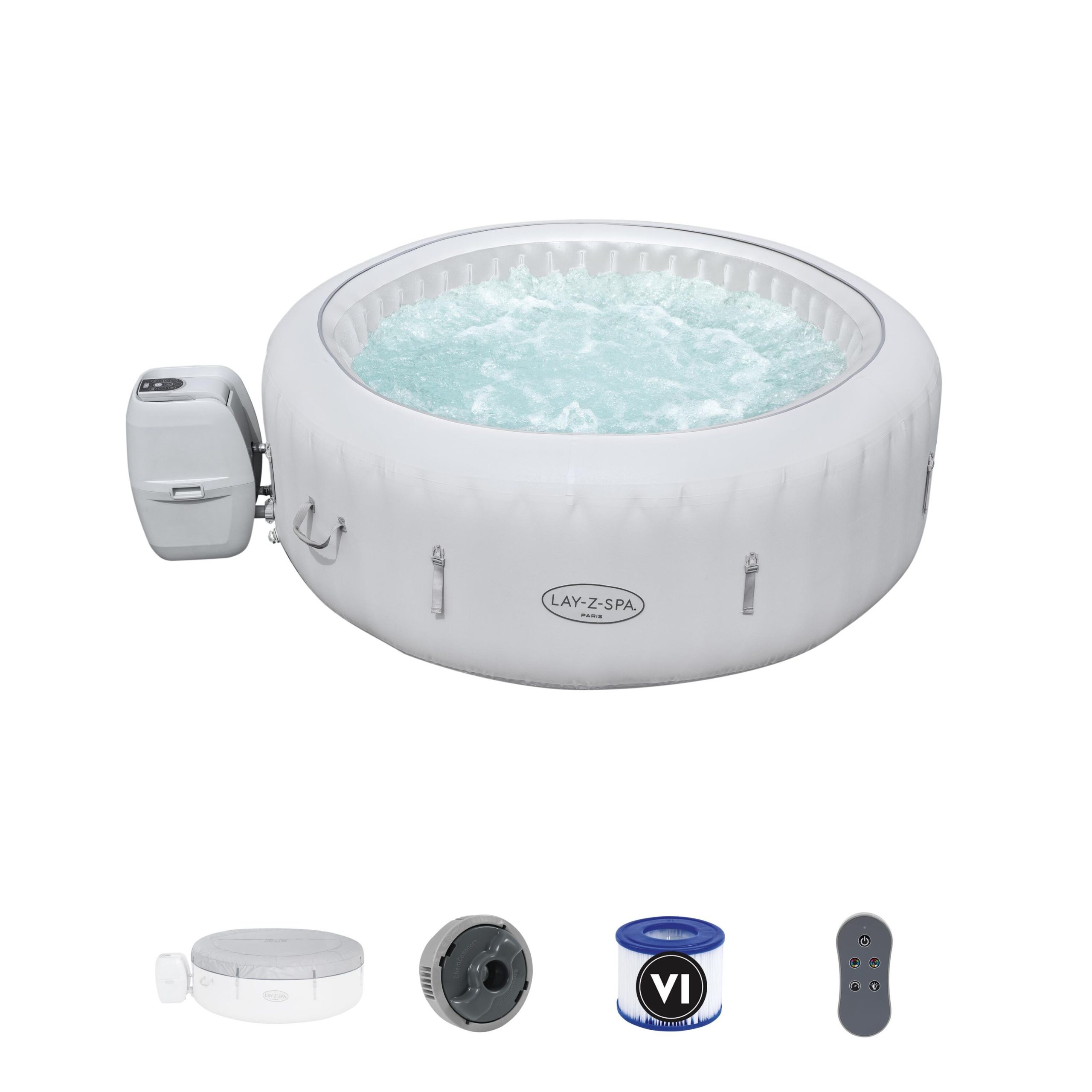 Spa de Hidromasaje Inflable Lay-Z-Spa® Paris AirJet™ para 4-6 personas 196 x 66 cm - Imagen 2