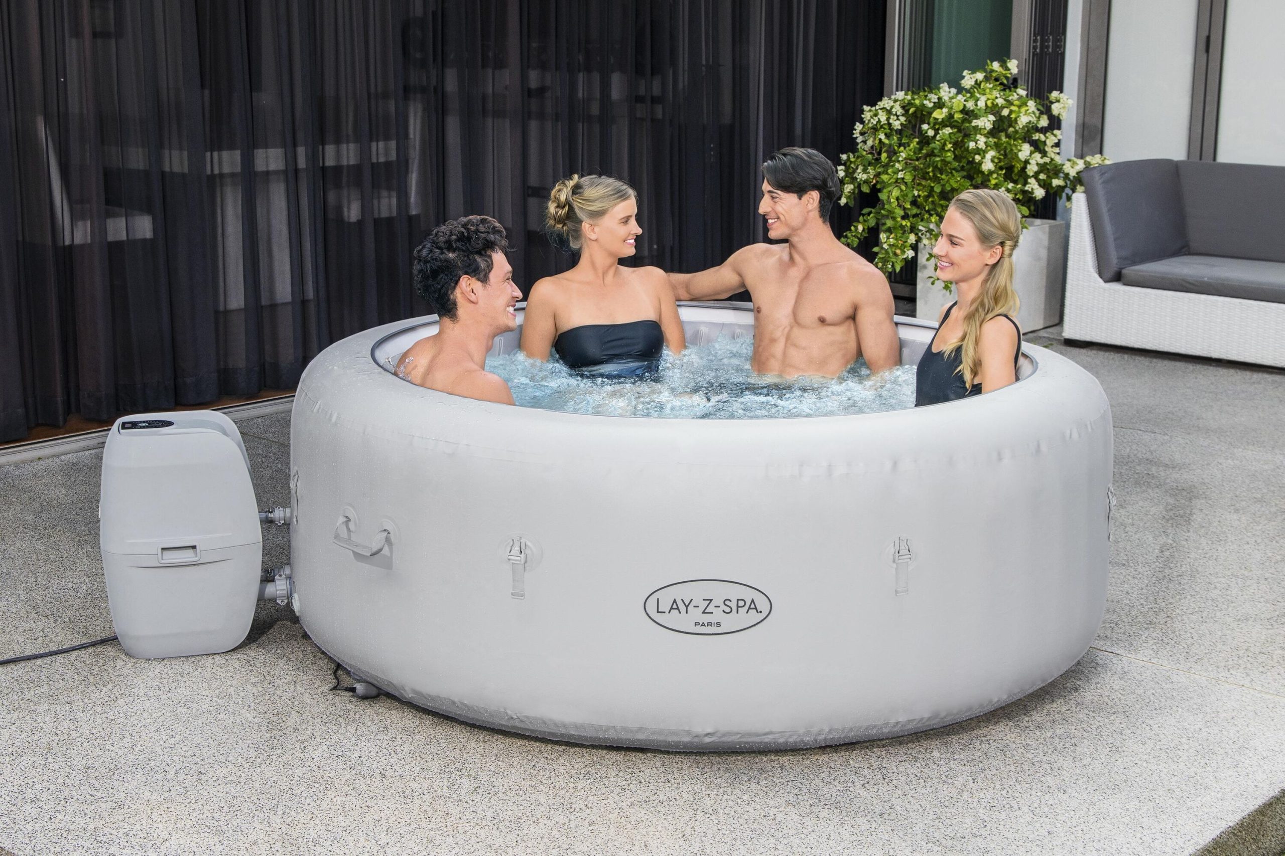 Spa de Hidromasaje Inflable Lay-Z-Spa® Paris AirJet™ para 4-6 personas 196 x 66 cm - Imagen 8